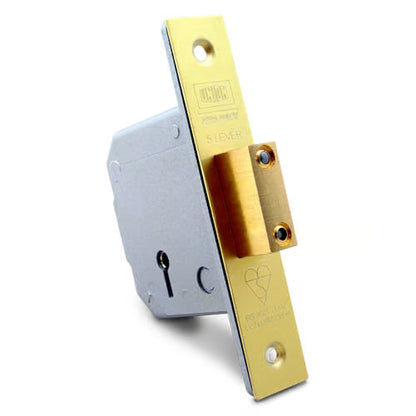 3G114E British Standard 5 Lever Mortice Deadlock
