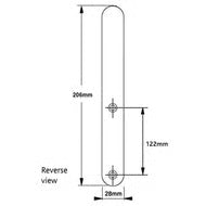 Windsor Blank Exterior Only Unsprung 122mm Screw Centres