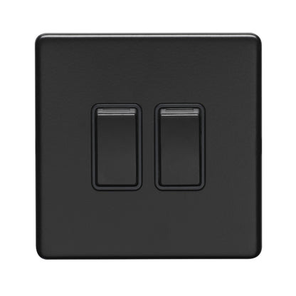 Concealed 3mm 2 Gang Switch