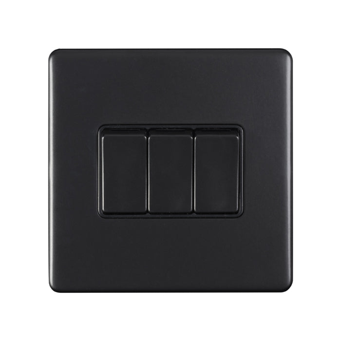 Concealed 3mm 3 Gang Switch
