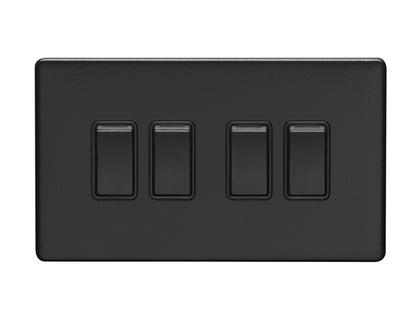 Concealed 3mm 4 Gang Switch