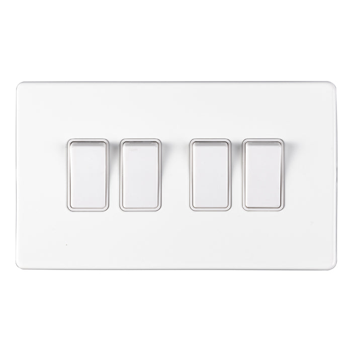 Concealed 3mm 4 Gang Switch