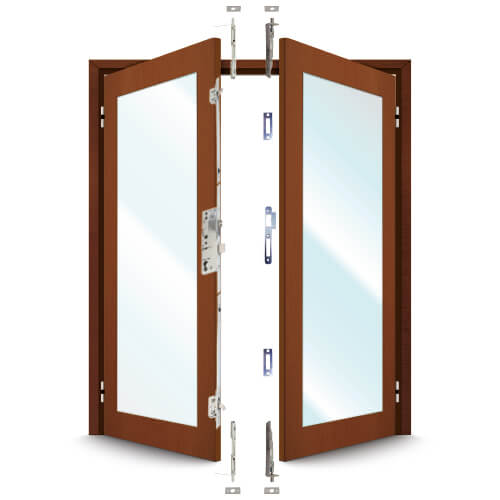 5345 French Door Kit For a pair of plain meeting style timber doors