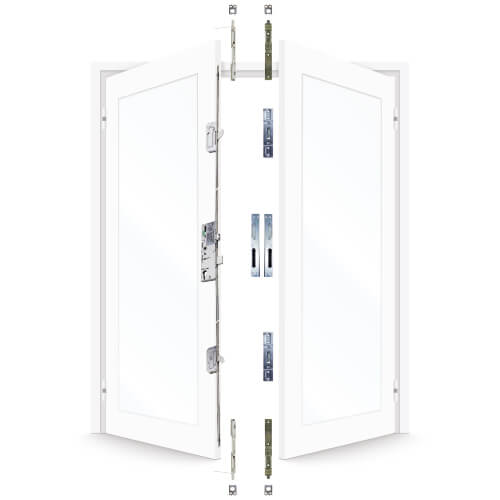 7145 French Door Kit For a pair of plain meeting style UPVC doors