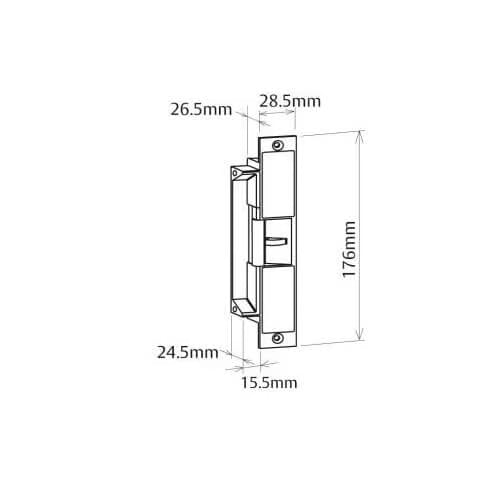 ES2000 ANSI High Security Electric Release 12v DC - Monitored