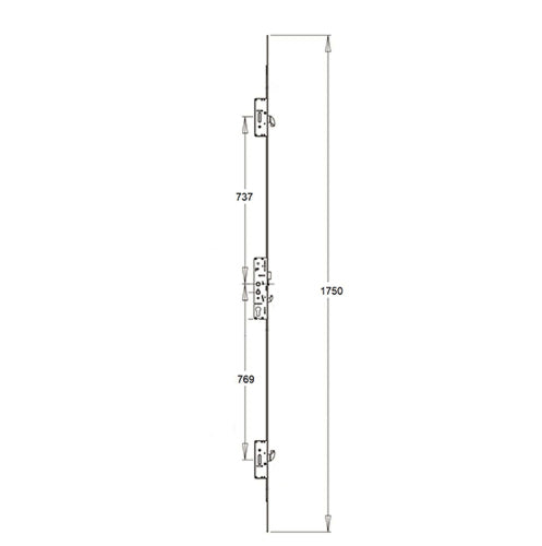 Latch 3 Hooks Multipoint Door Lock