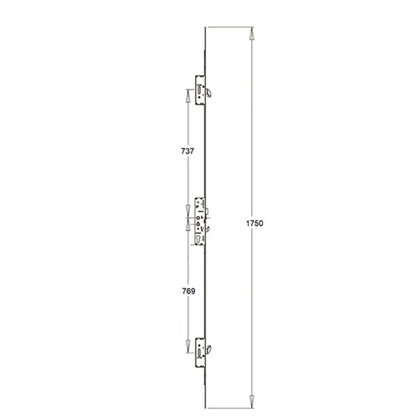 Latch 3 Hooks Multipoint Door Lock