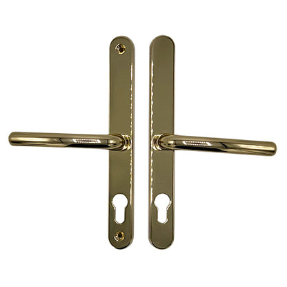 Lever UPVC Multipoint Door Handles - Without Snib 68mm PZ Sprung 215mm Screw Centres