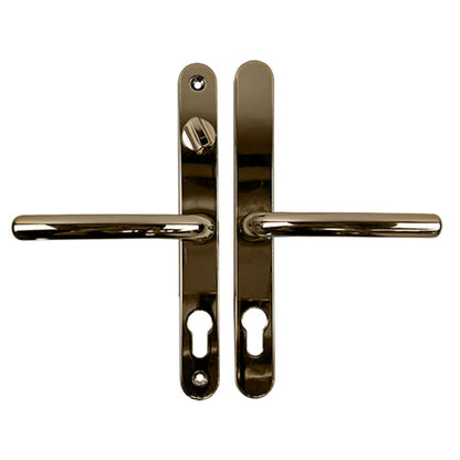 Lever UPVC Multipoint Door Handles - With Snib 68mm PZ Sprung 215mm Screw Centres