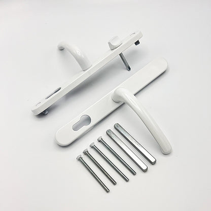 Lever UPVC Multipoint Door Handles - With Snib 68mm PZ Sprung 215mm Screw Centres