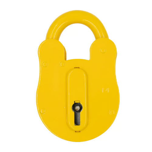 FB14 Open Shackle Yellow Contract Padlock