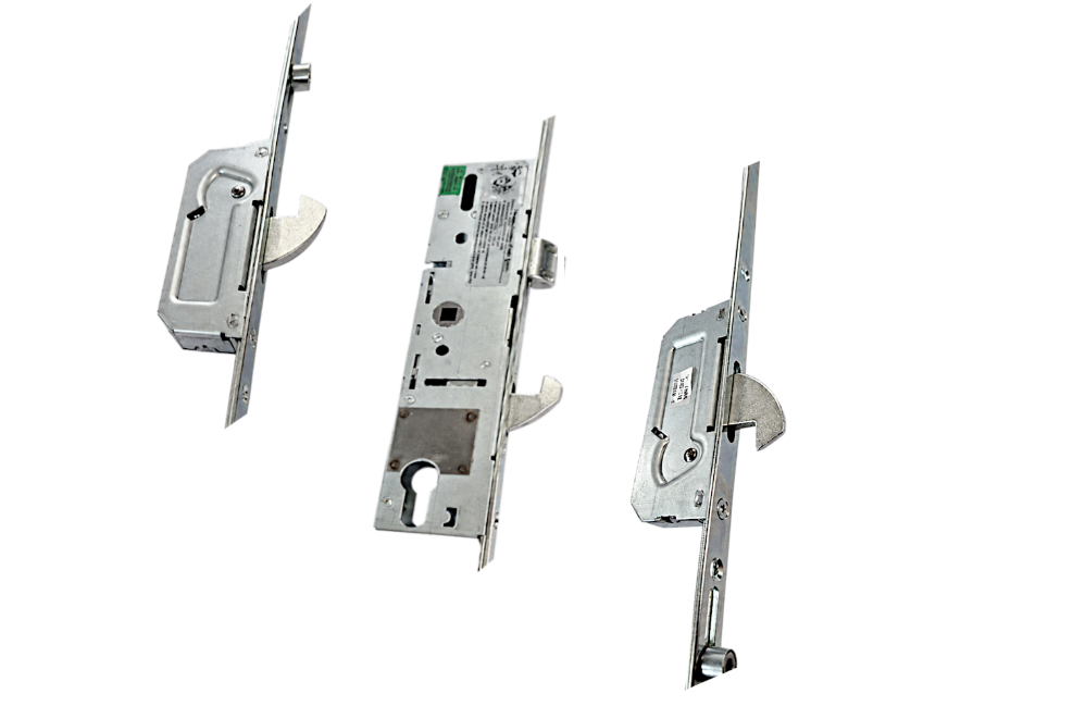 Lever Operated Latch & Hook Split Spindle 16mm - 2 Hook & 2 Roller