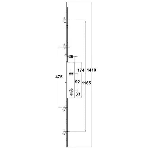 Fearless Patio Door Lock and Handle Kit