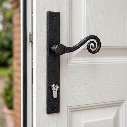 Monkeytail Lever Multipoint Door Handles - 92mm PZ Sprung 212mm Screw Centres (LEAD TIME: 2-3 DAYS)