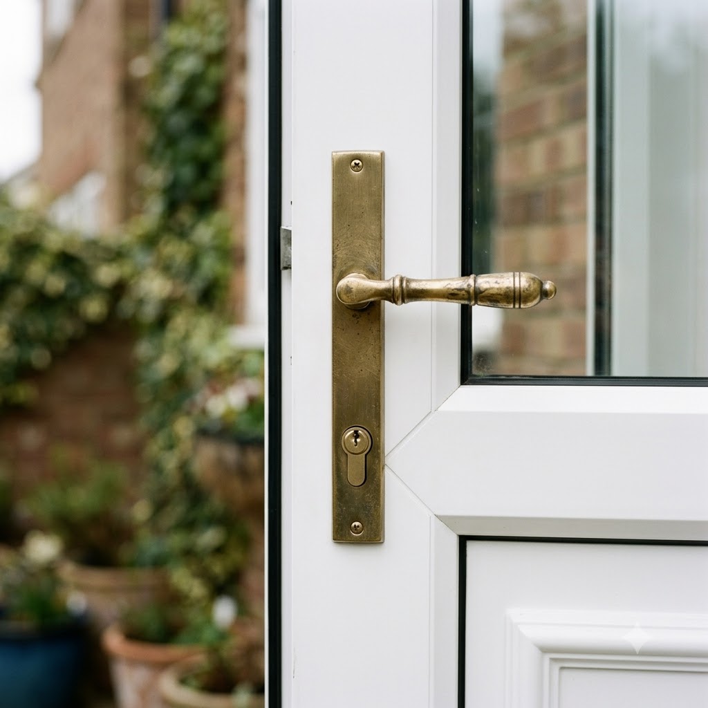 Reeded Lever/Lever Multipoint Door Handles - 92mm PZ Sprung 212mm Screw Centres (LEAD TIME: 2-3 DAYS)