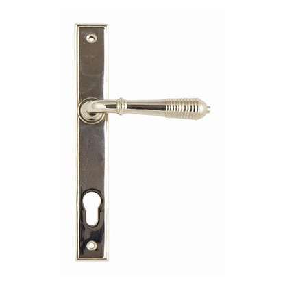 Reeded Lever/Lever Multipoint Door Handles - 92mm PZ Sprung 212mm Screw Centres (LEAD TIME: 2-3 DAYS)