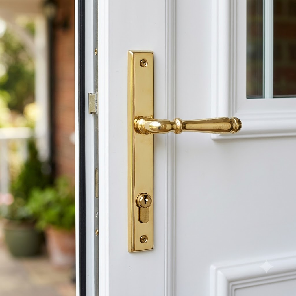 Hammered Lever/Lever Multipoint Door Handles - 92mm PZ Sprung 212mm Screw Centres (LEAD TIME: 2-3 DAYS)