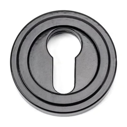 Round Euro Escutcheon - Art Deco (LEAD TIME: 2-3 DAYS)
