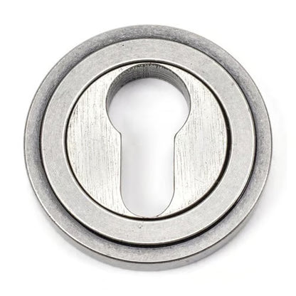 Round Euro Escutcheon - Art Deco (LEAD TIME: 2-3 DAYS)