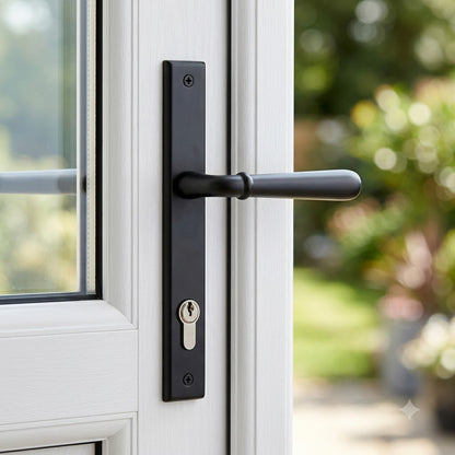 Hammered Lever/Lever Multipoint Door Handles - 92mm PZ Sprung 212mm Screw Centres (LEAD TIME: 2-3 DAYS)