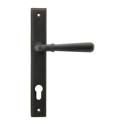 Hammered Lever/Lever Multipoint Door Handles - 92mm PZ Sprung 212mm Screw Centres (LEAD TIME: 2-3 DAYS)