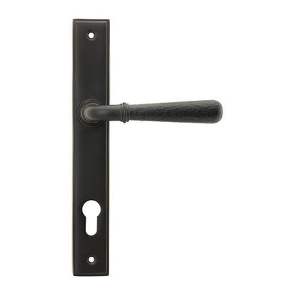 Hammered Lever/Lever Multipoint Door Handles - 92mm PZ Sprung 212mm Screw Centres (LEAD TIME: 2-3 DAYS)