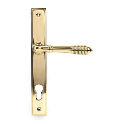 Reeded Lever/Lever Multipoint Door Handles - 92mm PZ Sprung 212mm Screw Centres (LEAD TIME: 2-3 DAYS)