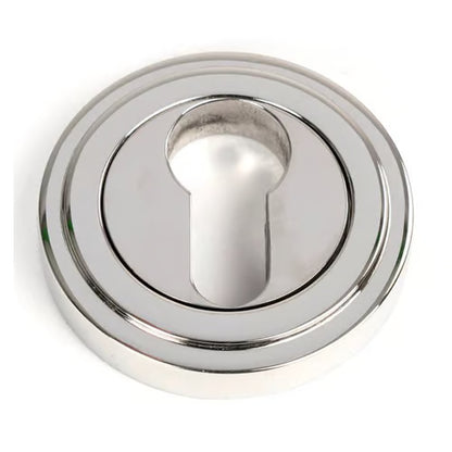 Round Euro Escutcheon - Art Deco (LEAD TIME: 2-3 DAYS)