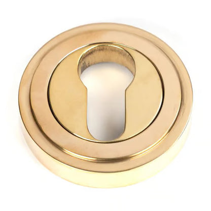 Round Euro Escutcheon - Art Deco (LEAD TIME: 2-3 DAYS)