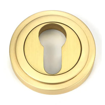 Round Euro Escutcheon - Art Deco (LEAD TIME: 2-3 DAYS)