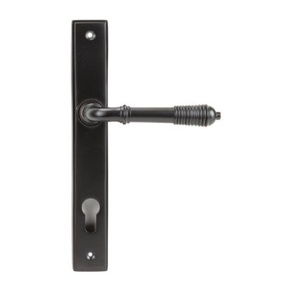 Reeded Lever/Lever Multipoint Door Handles - 92mm PZ Sprung 212mm Screw Centres (LEAD TIME: 2-3 DAYS)