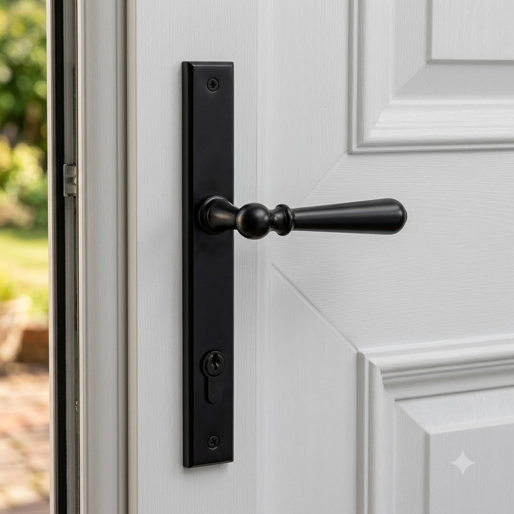 Newbury Lever Multipoint Door Handles - 92mm PZ Sprung 212mm Screw Centres (LEAD TIME: 2-3 DAYS)