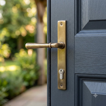 Newbury Lever Multipoint Door Handles - 92mm PZ Sprung 212mm Screw Centres (LEAD TIME: 2-3 DAYS)