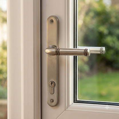From the Regency Slim Lever/Lever Multipoint Door Handles - 92mm PZ Sprung 215mm Screw Centres (LEAD TIME: 2-3 DAYS)