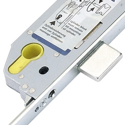 Latch Deadbolt 2 Rollers 2 Hooks Key Wind Operated Multipoint Door Lock (top hook to spindle = 730mm)