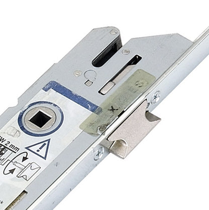 Latch Deadbolt 2 Rollers 2 Hooks Key Wind Operated Multipoint Door Lock (top hook to spindle = 730mm)