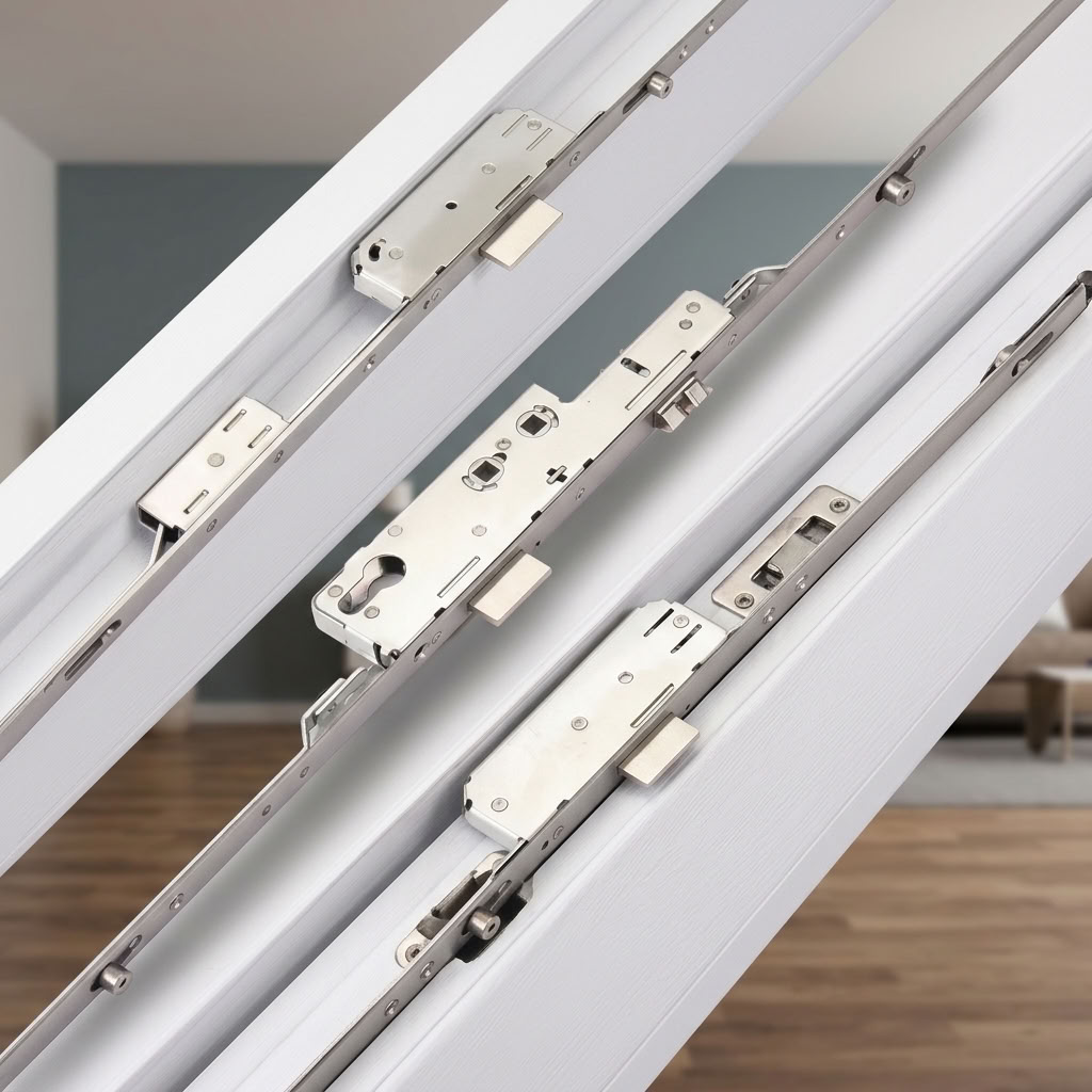 Latch Deadbolt 4 Rollers Lift Lever Multipoint Door Lock