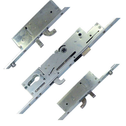 XL Latch 3 Hooks 2 Anti Lift Pins 2 Rollers Multipoint Door Lock - Option 2 (top hook to spindle = 660mm)