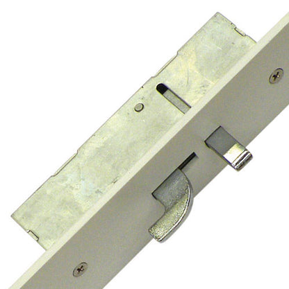 XL Latch 3 Hooks 2 Anti Lift Pins Flat 44mm White Faceplate Double Spindle Multipoint Door Lock