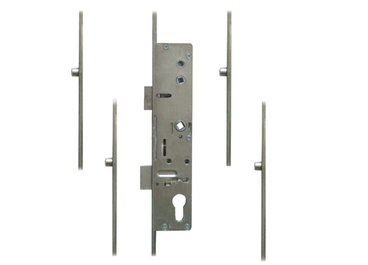 Lever Operated Latch & Deadbolt Single Spindle - 4 Roller