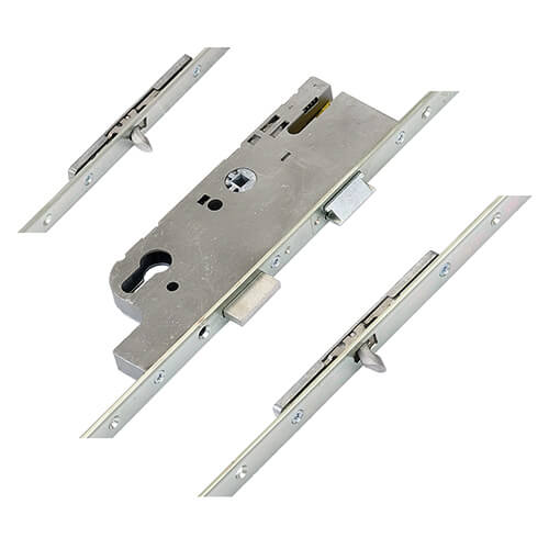 Tripact Latch Deadbolt 2 Tongue Hooks Lift Lever Multipoint Door Lock