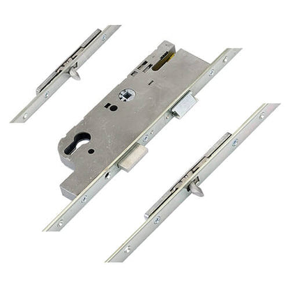 Tripact Latch Deadbolt 2 Tongue Hooks Lift Lever Multipoint Door Lock