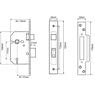 G5050 British Standard 5 Lever Mortice Sashlock