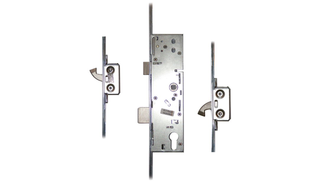 Lever Operated Latch & Deadbolt Split Spindle 20mm - 2 Hook