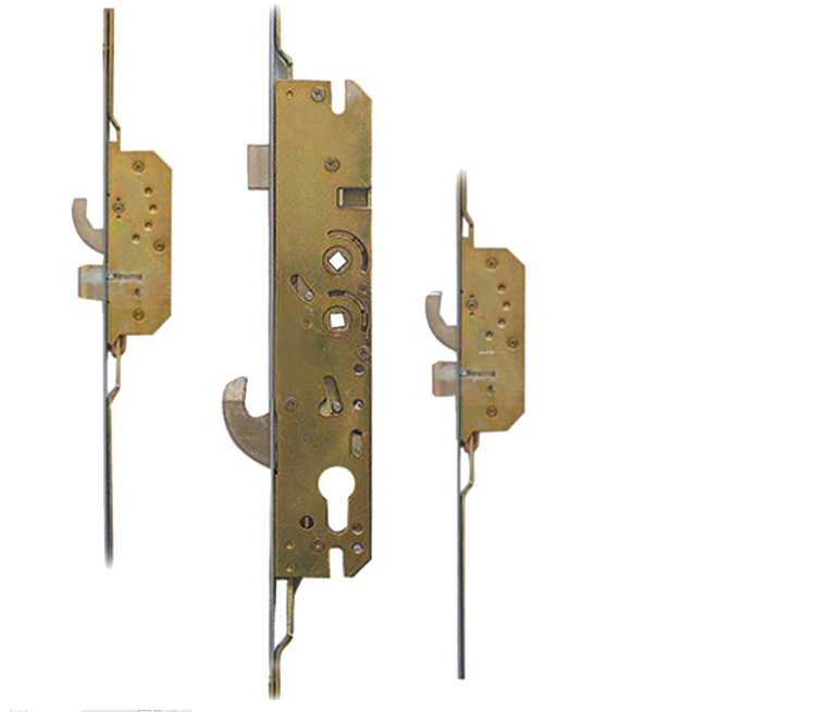 Mantis 1 Lever Operated Latch & Hookbolt Twin Spindle - 2 Hook 2 Dead Bolt