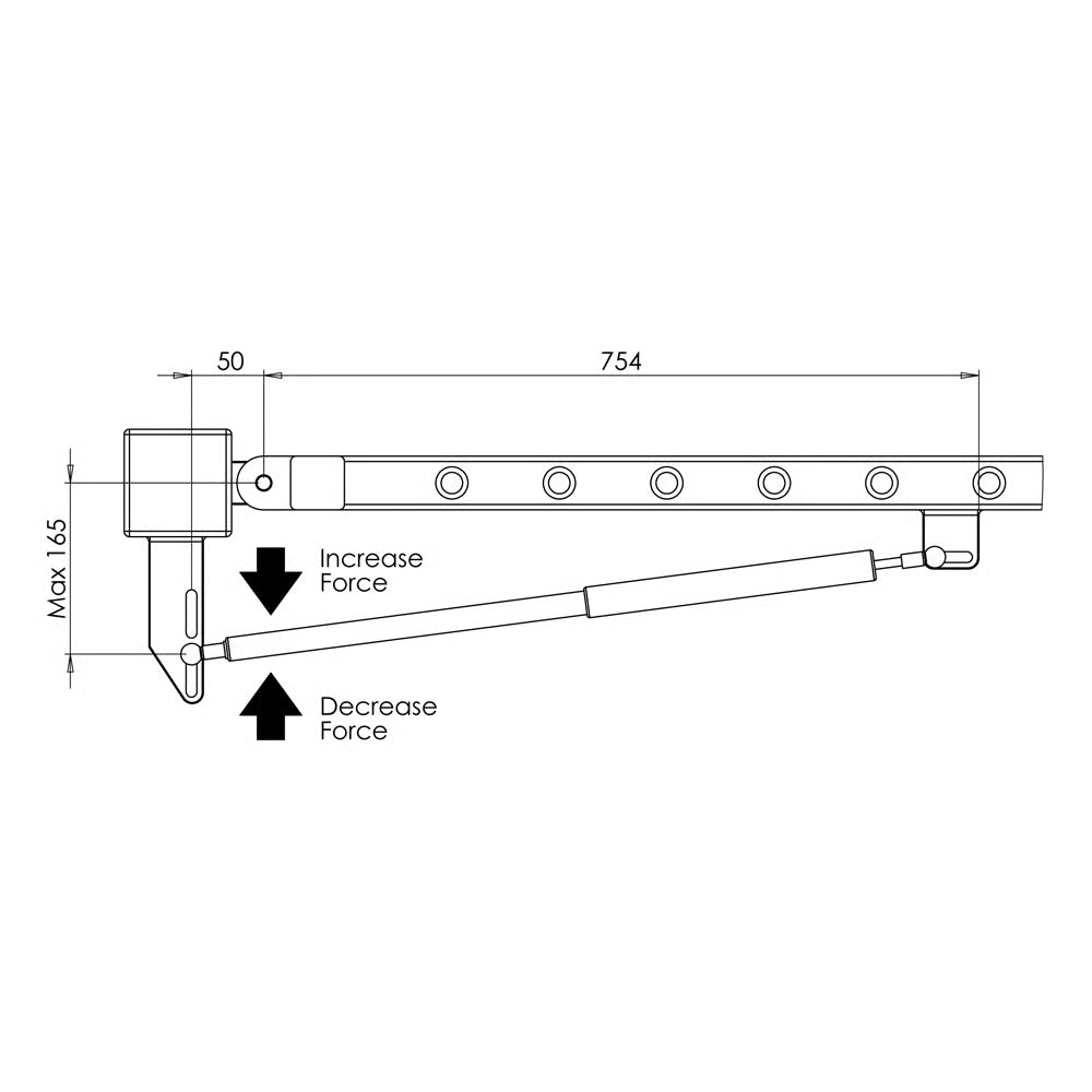 GSB Gate Closing Strut (LEAD TIME: 2-3 DAYS)