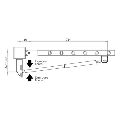GSB Gate Closing Strut (LEAD TIME: 2-3 DAYS)