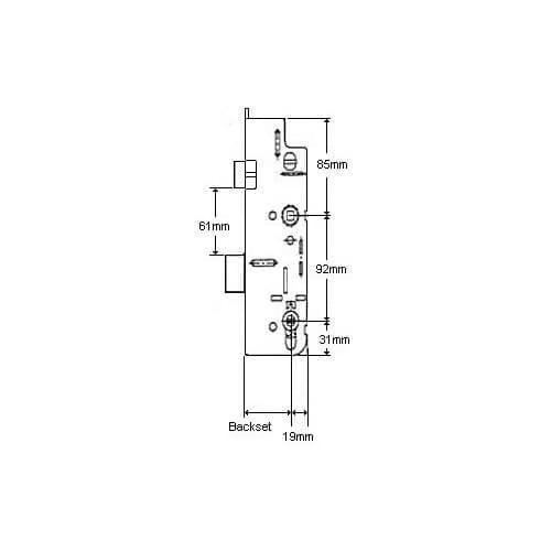 Old Style Copy Multipoint Gearbox - Lift Lever