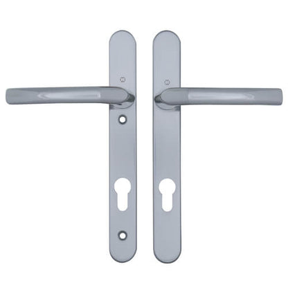 Birmingham Lever Lever UPVC Multipoint Door Handles - 92mm PZ Sprung 122mm Screw Centres
