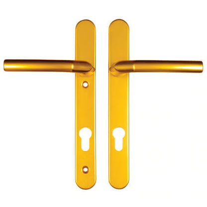 Birmingham Lever Lever UPVC Multipoint Door Handles - 92mm PZ Sprung 122mm Screw Centres